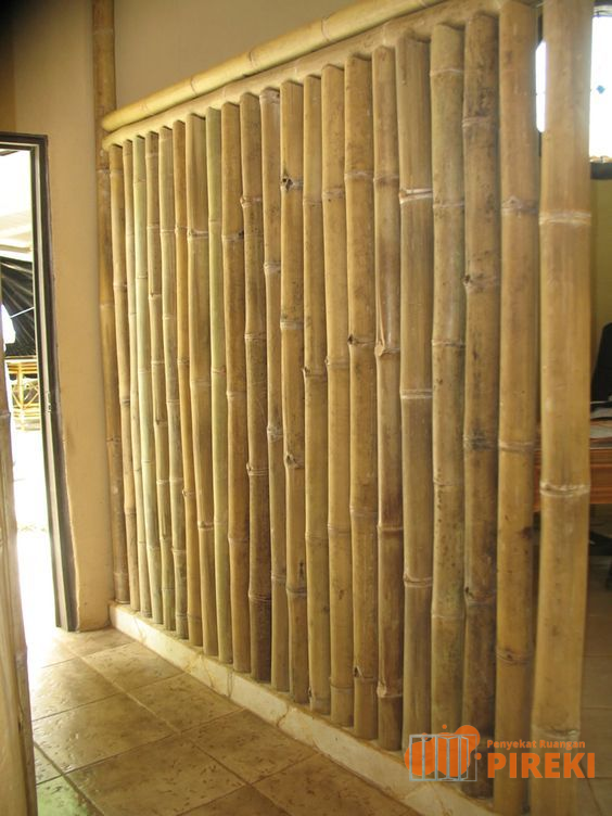 partisi Ruangan minimalis Bambu
